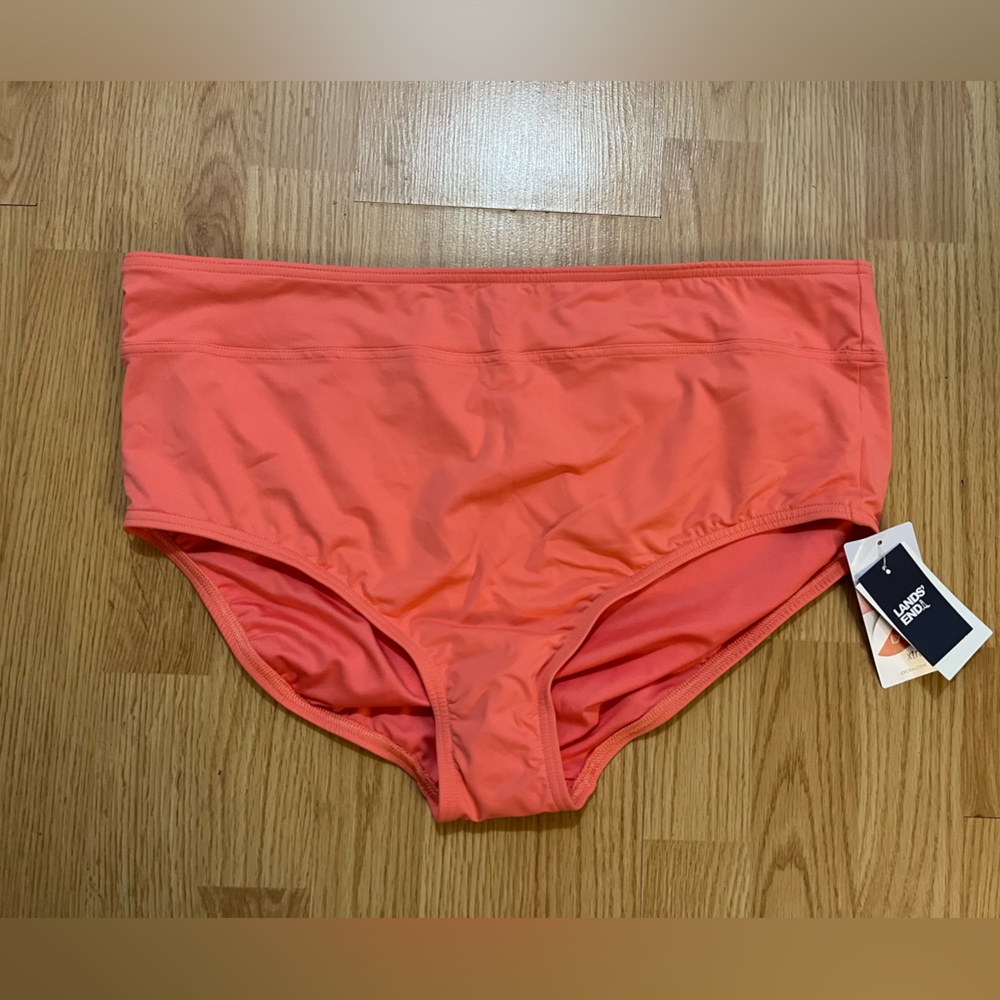 Women’s Lands’ End UPF Swim Briefs Size 18